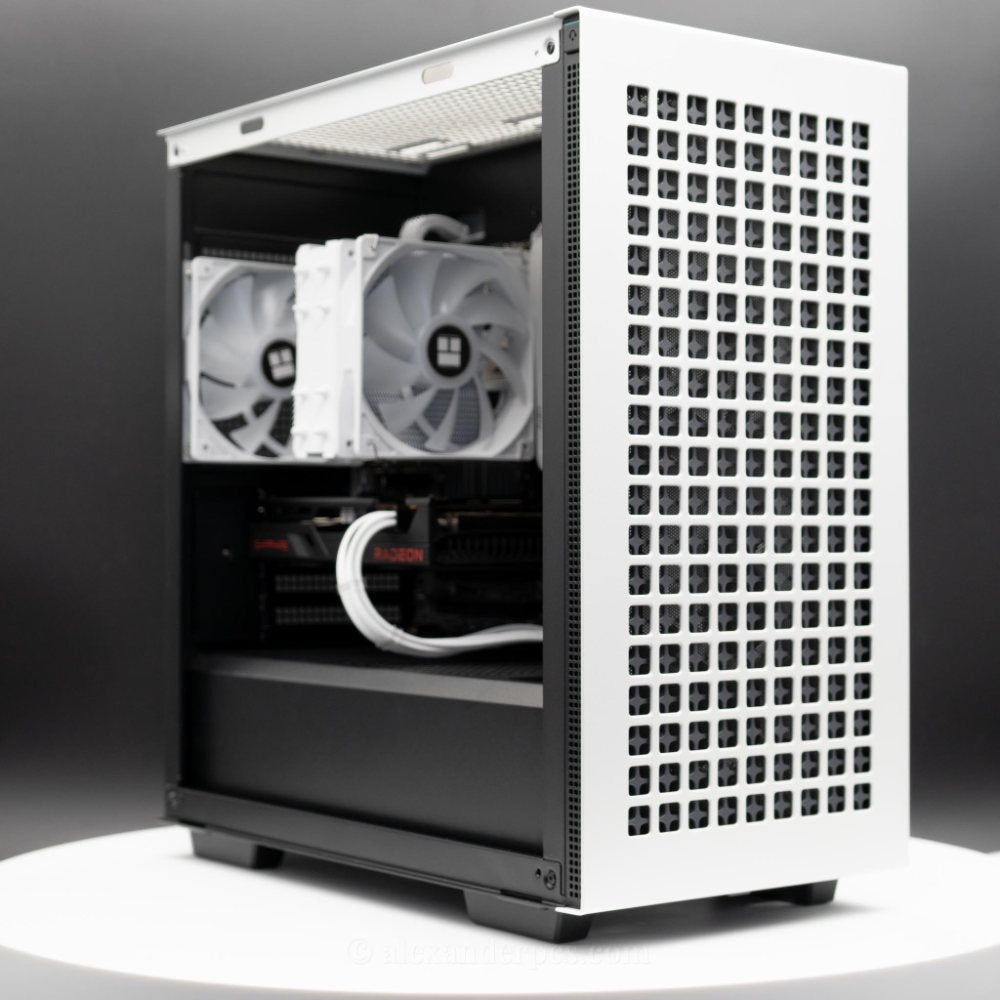 Ready-to-Ship: Auxilia (White) AMD Ryzen 5 5500 w/ Radeon RX 6600