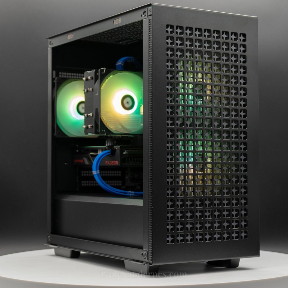 Ready-to-Ship: Auxilia (Black) AMD Ryzen 5 5500 w/ Radeon RX 6600