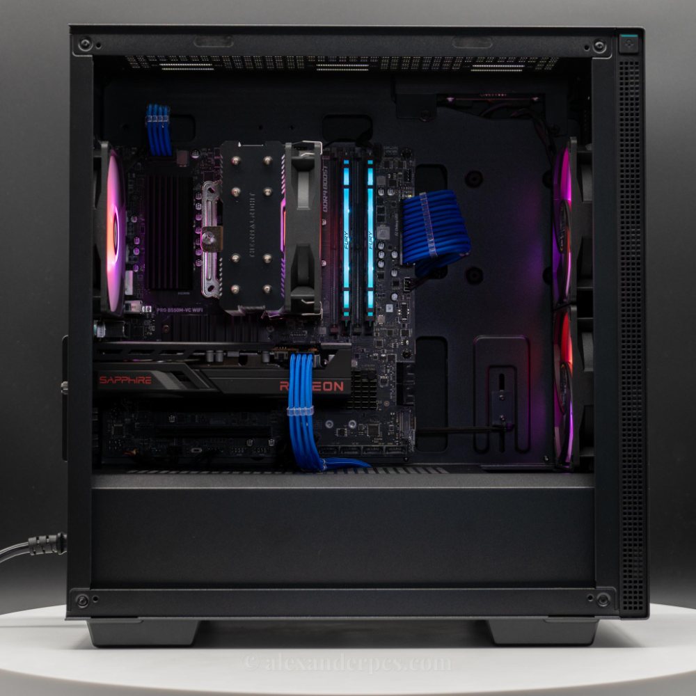 Ready-to-Ship: Auxilia (Black) AMD Ryzen 5 5500 w/ Radeon RX 6600