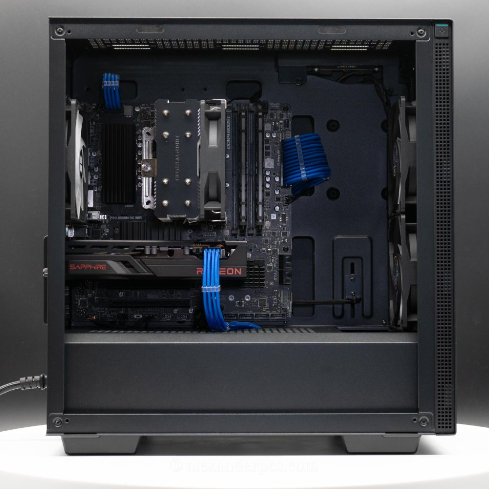 Ready-to-Ship: Auxilia (Black) AMD Ryzen 5 5500 w/ Radeon RX 6600