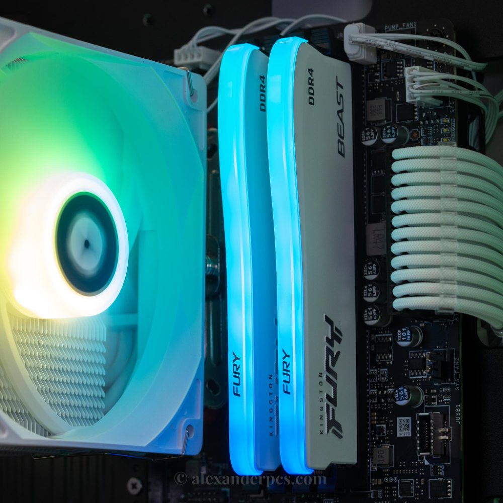 Ready-to-Ship: Auxilia (White) AMD Ryzen 5 5500 w/ Radeon RX 6600
