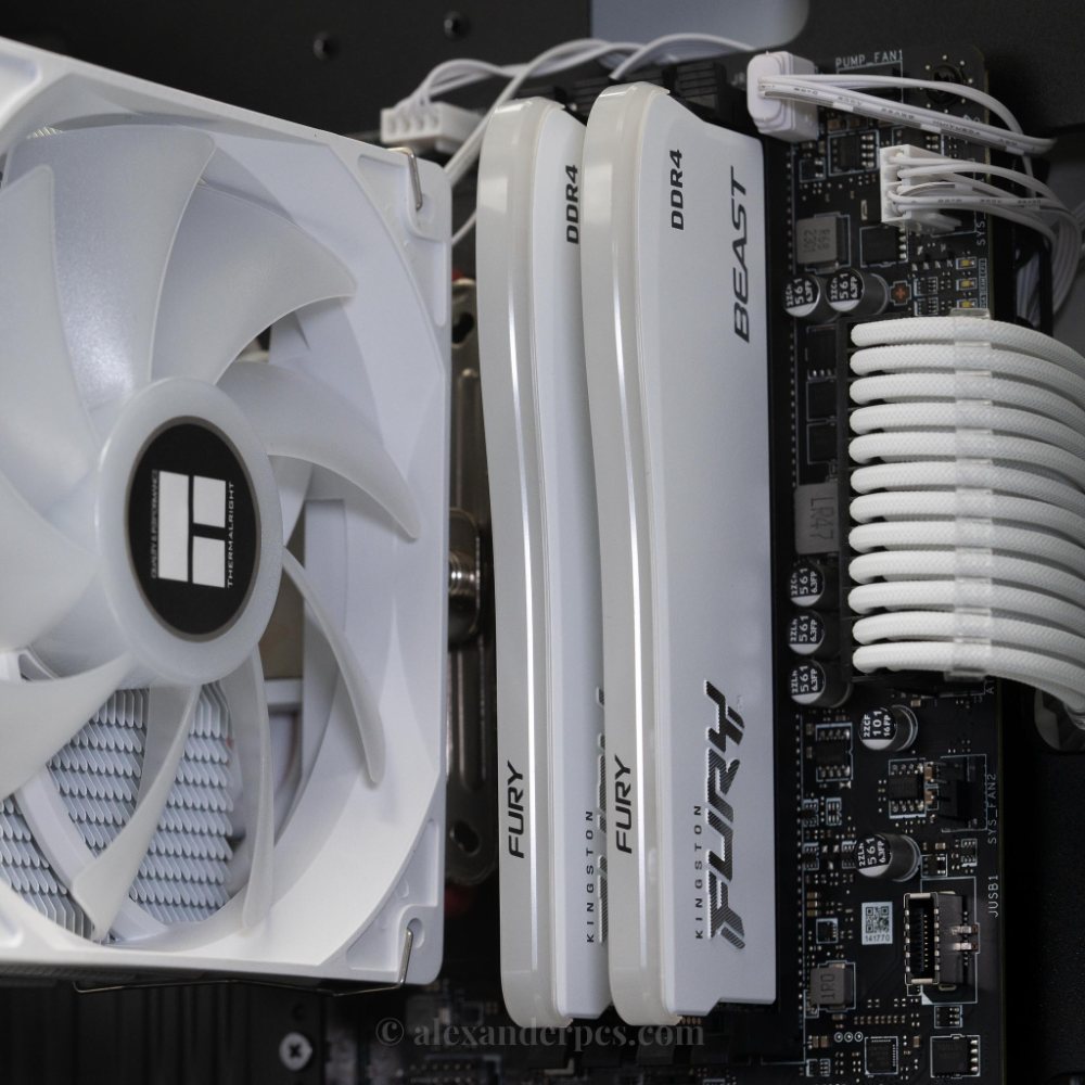 Ready-to-Ship: Auxilia (White) AMD Ryzen 5 5500 w/ Radeon RX 6600
