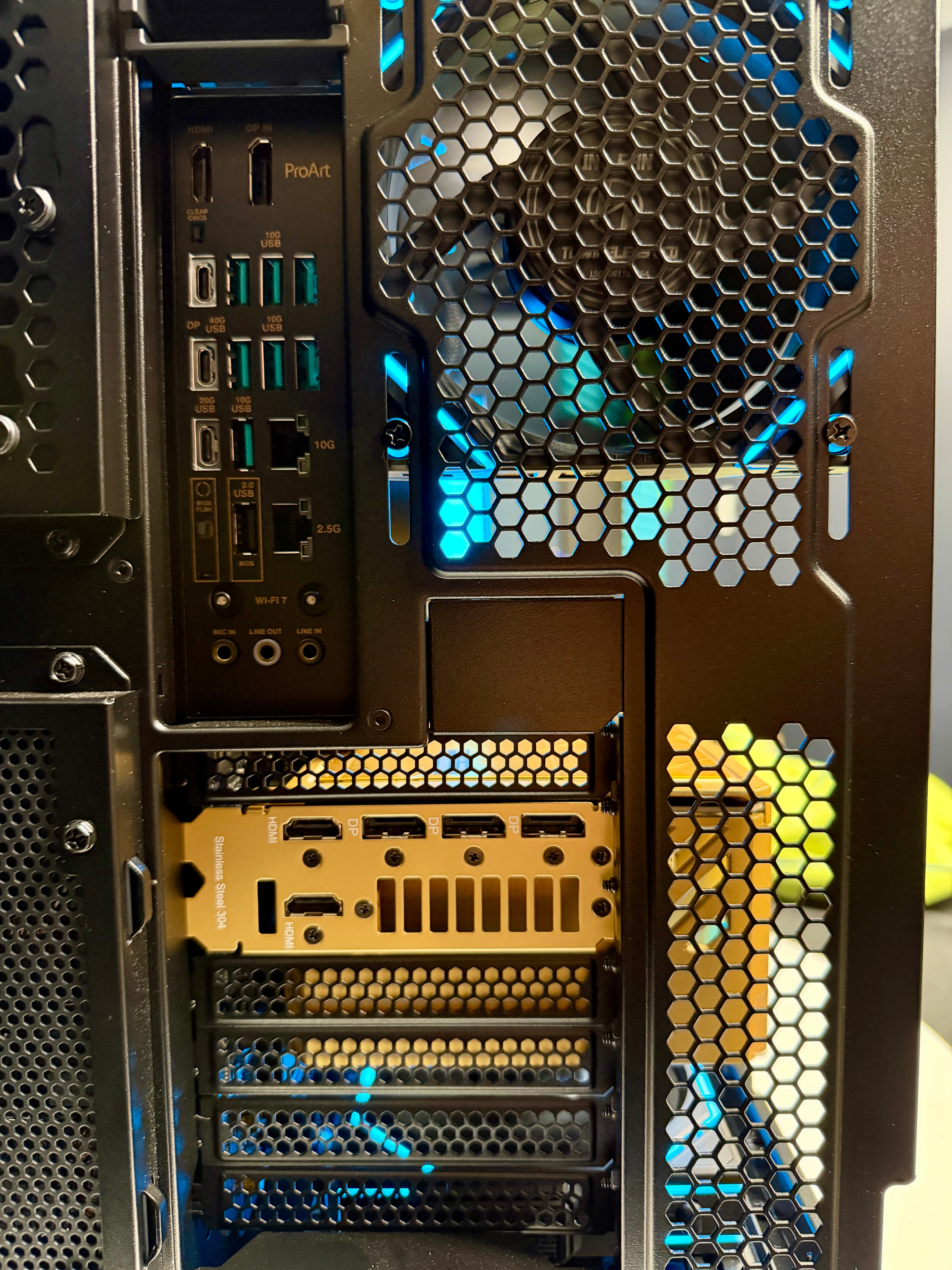 Ready-To-Ship: GOLDEN LION Themed build w/AMD Ryzen 9 9950X3D & ROG Astral 5080 Dhahab Edition, custom hand painted artwork and mods